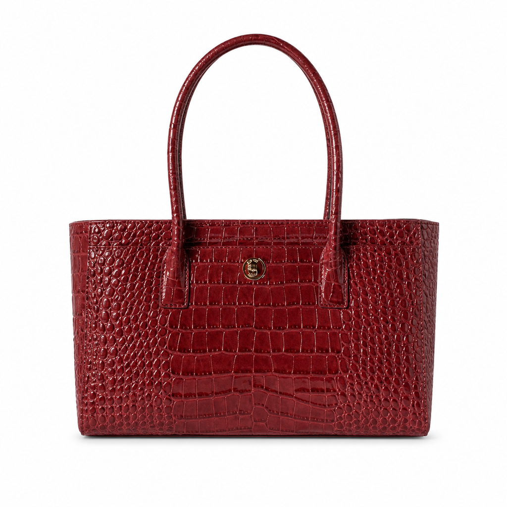 Chanel Croc-Embossed Leather Tote