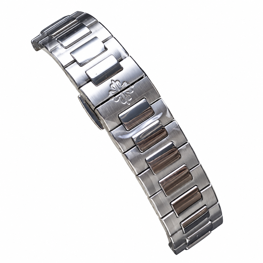 Patek Philippe Nautilus Emerald Baguette Steel Grey Dial