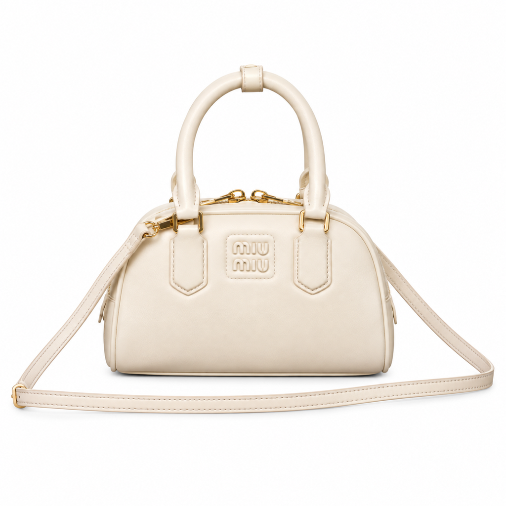 Miu Miu Matelassé Leather Retro Crossbody Bag
