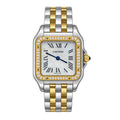 Cartier Panthère de Cartier Medium — Steel & Yellow Gold, Diamond Bezel, MOP Dial & Two-Tone Bracelet, Women
