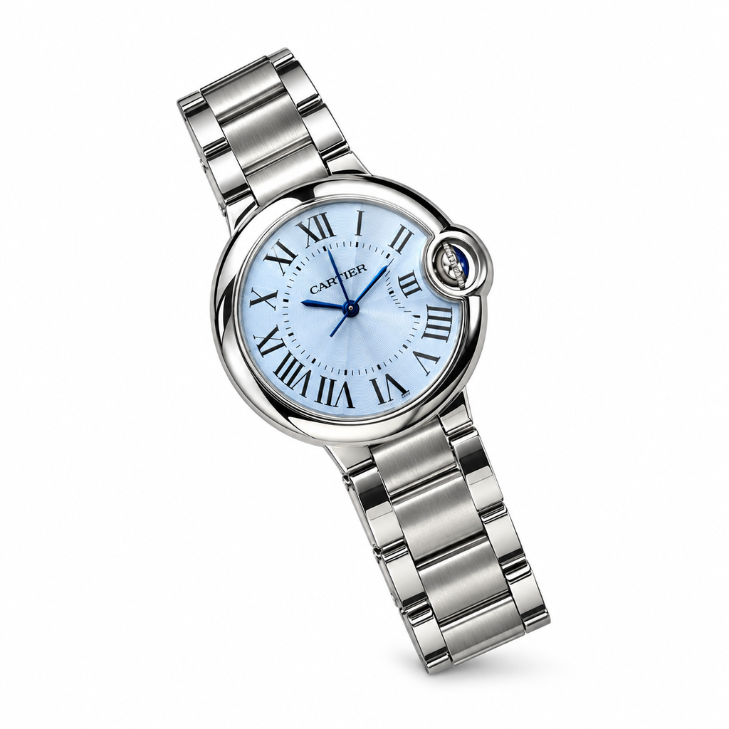 Cartier Ballon Bleu de Cartier Steel Ice Blue Dial Bracelet Watch – KDY